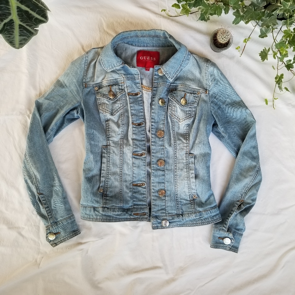 Guess distressed denim jacket